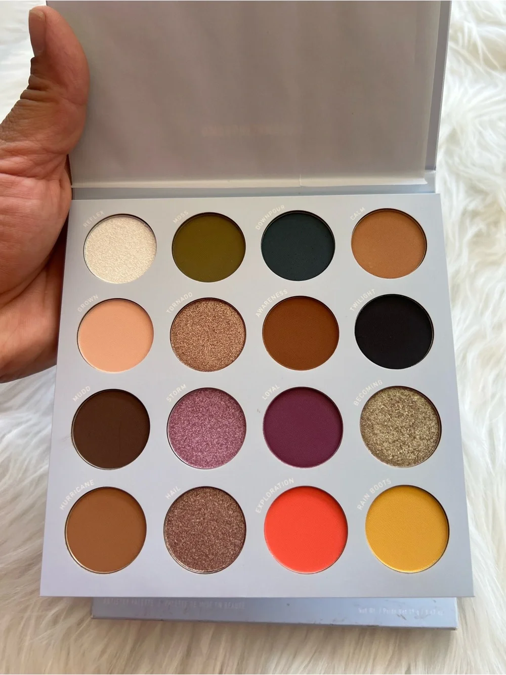 Morphe 16-Color Eyeshadow Palette — White, Olive, Teal, Tan, Black & More